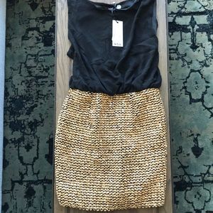 Boohoo Black & Sequined Dress